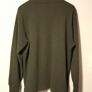 Forest green long sleeve thermal sweater XXL